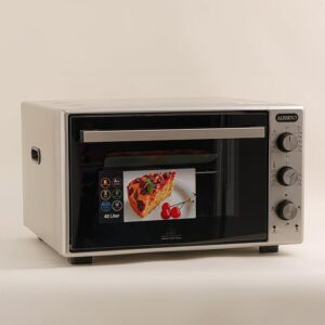 Alberto Electric Oven, 40 Litres, 1300W, Double Glass Door, Timer, (Grey)